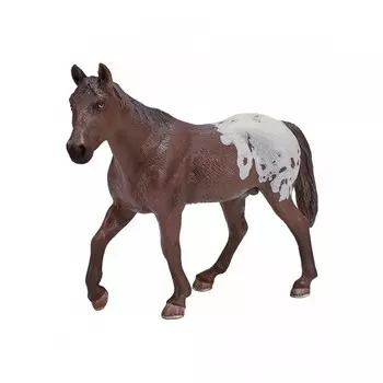 Mojo Фигурка Animal Planet Жеребец породы Аппалуза каштановый XL