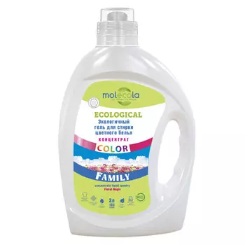 Molecola Экологичный гель для стирки Family color 3 л