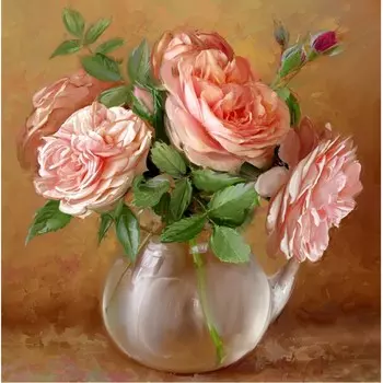 Molly Алмазная мозаика Случайный букет 30х30 см