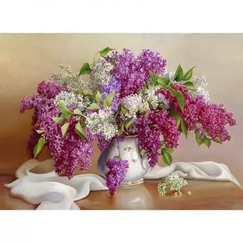 Molly Картина мозаикой Бузин сирень 40х50 см