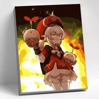 Molly Картина по номерам цветной холст Геншин Кли 30х40 см