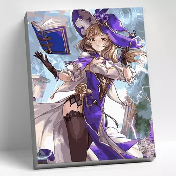 Molly Картина по номерам цветной холст Геншин Лиза 30х40 см