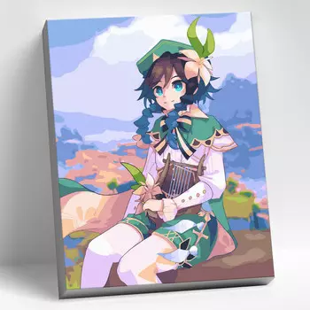 Molly Картина по номерам цветной холст Геншин Венти 30х40 см KK0779