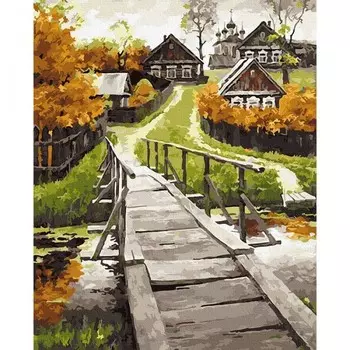 Molly Картина по номерам Сельский пейзаж 40х50 см