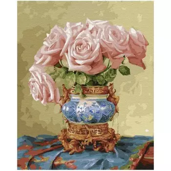Molly Картина по номерам Восточные розы 50х40 см