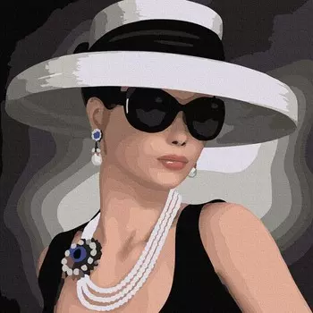 Molly Картина по номерам Женственность 30х30 см