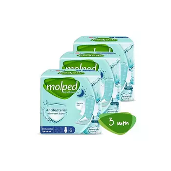 Molped Гигиенические антибактериальные прокладки Antibacterial Extra Long 18 шт.