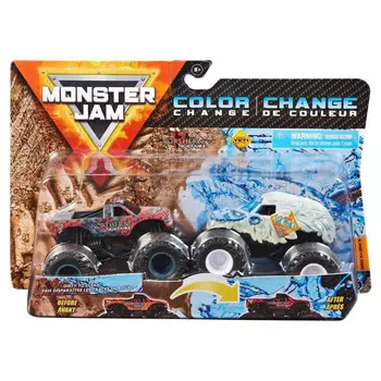 Monster Jam Монстр-трак меняющий цвет 2 шт.