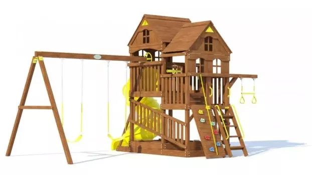 MoyDvor Детская площадка Панорама с трубой