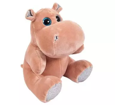 Мягкая игрушка ABtoys Бегемотик 15 см