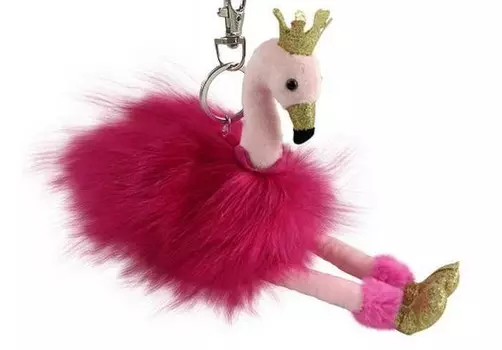 Мягкая игрушка ABtoys Фламинго 9 см