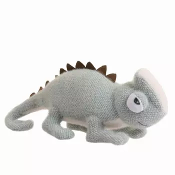 Мягкая игрушка ABtoys Knitted Хамелеон вязаный 34 см