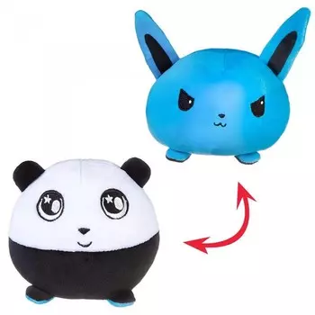 Мягкая игрушка ABtoys Перевертыши Фэнтези Кролик-Панда 12 см
