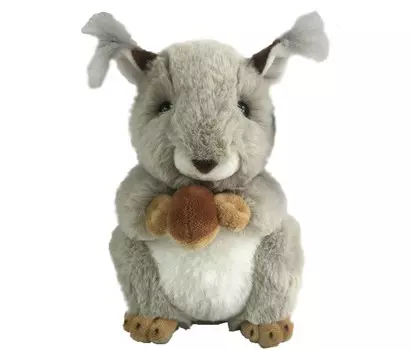 Мягкая игрушка ABtoys В дикой природе Бельчонок с орешком 20 см