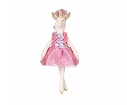 Мягкая игрушка Angel Collection Единорог тильда 34 см