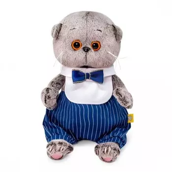 Мягкая игрушка Budi Basa Басик Baby в манишке с бантом 20 см