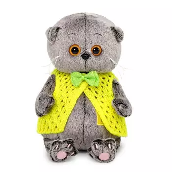 Мягкая игрушка Budi Basa Басик Baby в вязаном жилете 20 см