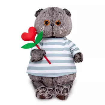 Мягкая игрушка Budi Basa Басик с сердцем из фетра 30 см