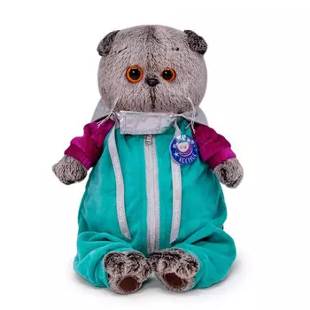 Мягкая игрушка Budi Basa Басик в комбинезоне Космос 22 см