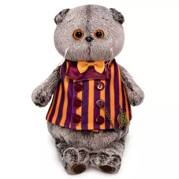 Мягкая игрушка Budi Basa Басик в полосатом жилете 22 см