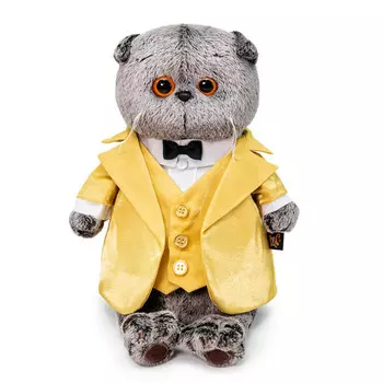 Мягкая игрушка Budi Basa Басик в золотом фраке 30 см