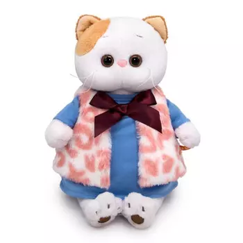 Мягкая игрушка Budi Basa Кошечка Ли-Ли в меховом жилете 24 см