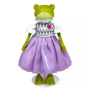 Мягкая игрушка Budi Basa Лягушка Джейн Кваковская с жаккардовым жилетом 24 см