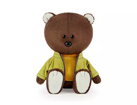 Мягкая игрушка Budi Basa Медведь Федот в оранжевой майке и курточке 15 см