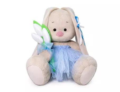 Мягкая игрушка Budi Basa Зайка Ми с тюльпанами 23 см