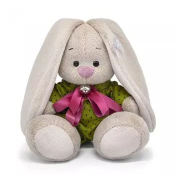 Мягкая игрушка Budi Basa Зайка Ми в комбинезоне в горошек 15 см