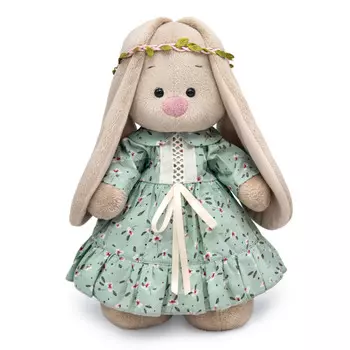 Мягкая игрушка Budi Basa Зайка Ми в платье в стиле шебби шик 25 см