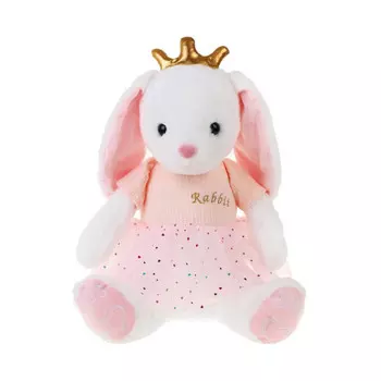 Мягкая игрушка Fluffy Family Зайка Принцесса 45 см 681900