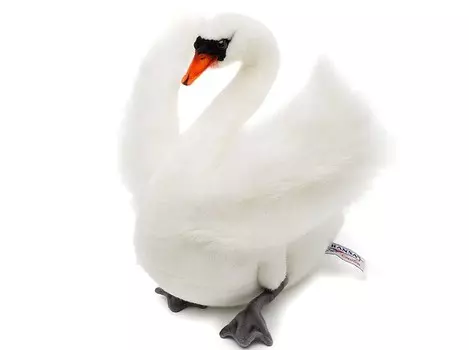 Мягкая игрушка Hansa Лебедь белый 45 см