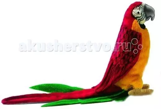 Мягкая игрушка Hansa Попугай красный 37 см