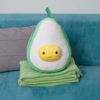 Мягкая игрушка KiDWoW Авокадо Ави с пледом 301221363