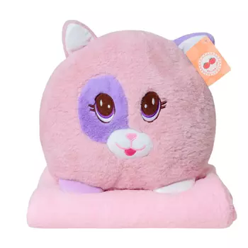 Мягкая игрушка KiDWoW Кошка с пледом 325037457