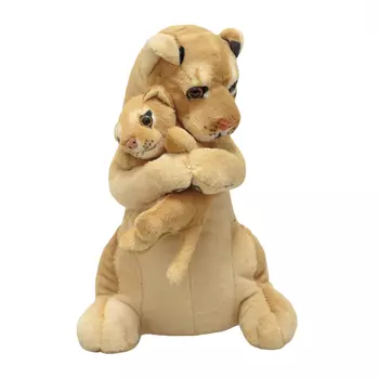 Мягкая игрушка KiDWoW Лев с детенышем 301226937