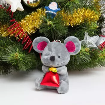 Мягкая игрушка KiDWoW Мышь с подарком 301226518