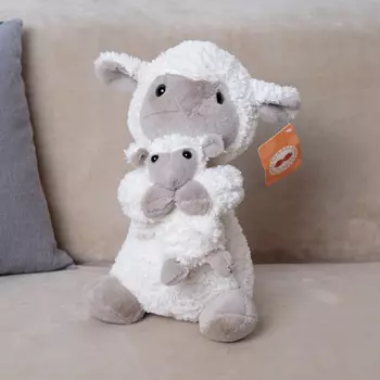 Мягкая игрушка KiDWoW Овечка с малышом 351748630