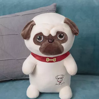 Мягкая игрушка KiDWoW Собака Мопс Луи 301221436