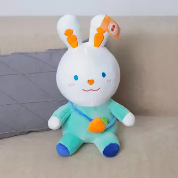 Мягкая игрушка KiDWoW Зайка с морковкой 301222120