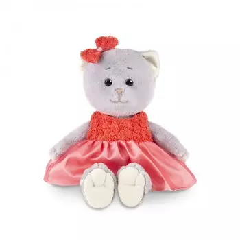 Мягкая игрушка Колбаскин&amp;Мышель Мышель в красном платье в коробке 20 см