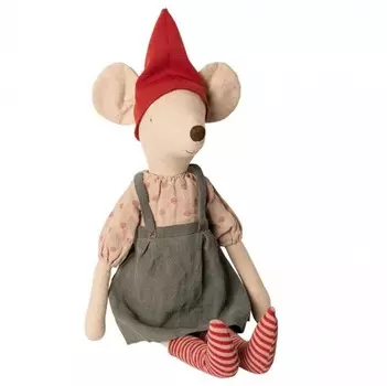 Мягкая игрушка Maileg Рождественская мышка Макси