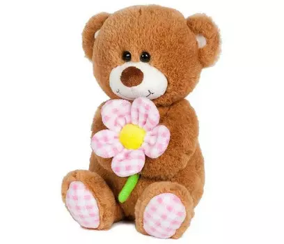 Мягкая игрушка Maxitoys Мишка с Ромашкой 20 см