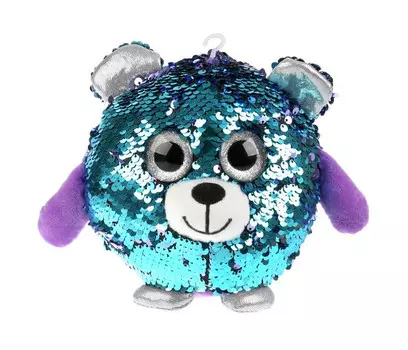 Мягкая игрушка Мульти-пульти Мишка из пайеток 14 см