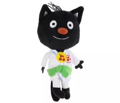 Мягкая игрушка Мульти-пульти озвученная Три кота Сажик-каратист 16 см