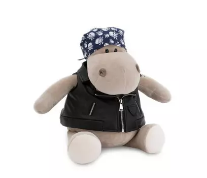 Мягкая игрушка Orange Toys Бегемот Байкер 30 см