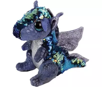 Мягкая игрушка TY Дракон с пайетками 15 см