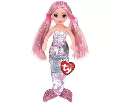 Мягкая игрушка TY Кора русалка с пайетками 20 см