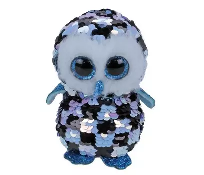 Мягкая игрушка TY Сова с пайетками 15 см